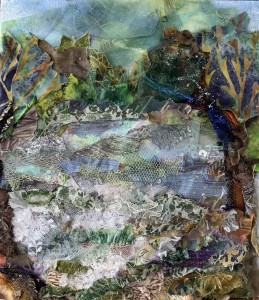 Handstitched Textile Collage